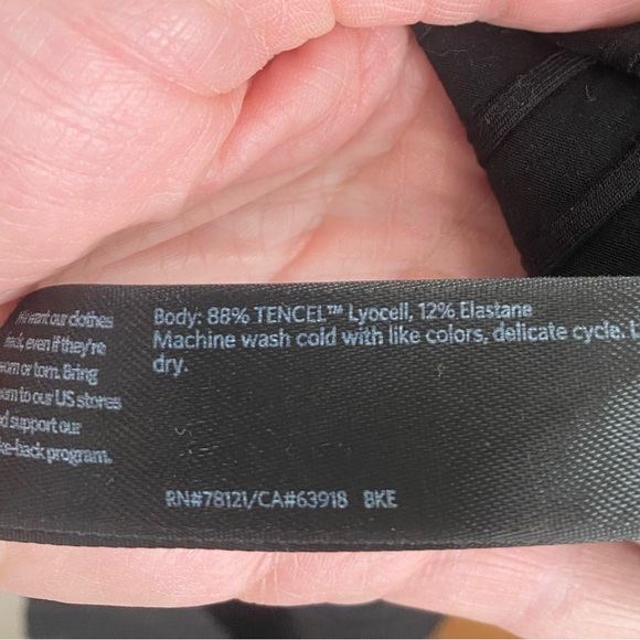 Eileen Fisher Washable Stretch Rib Funnel Neck Dress Easy Fit Knee Length Siz 3X - Picture 8 of 9